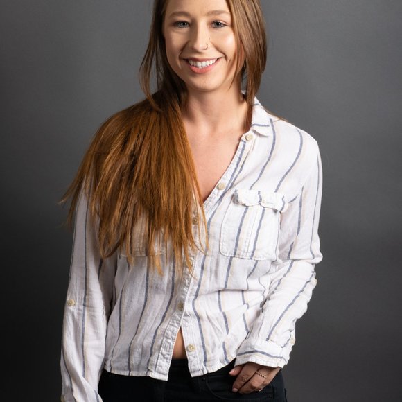 Blue Pin Stripe Button Down by Madewell - Picture 4 of 10